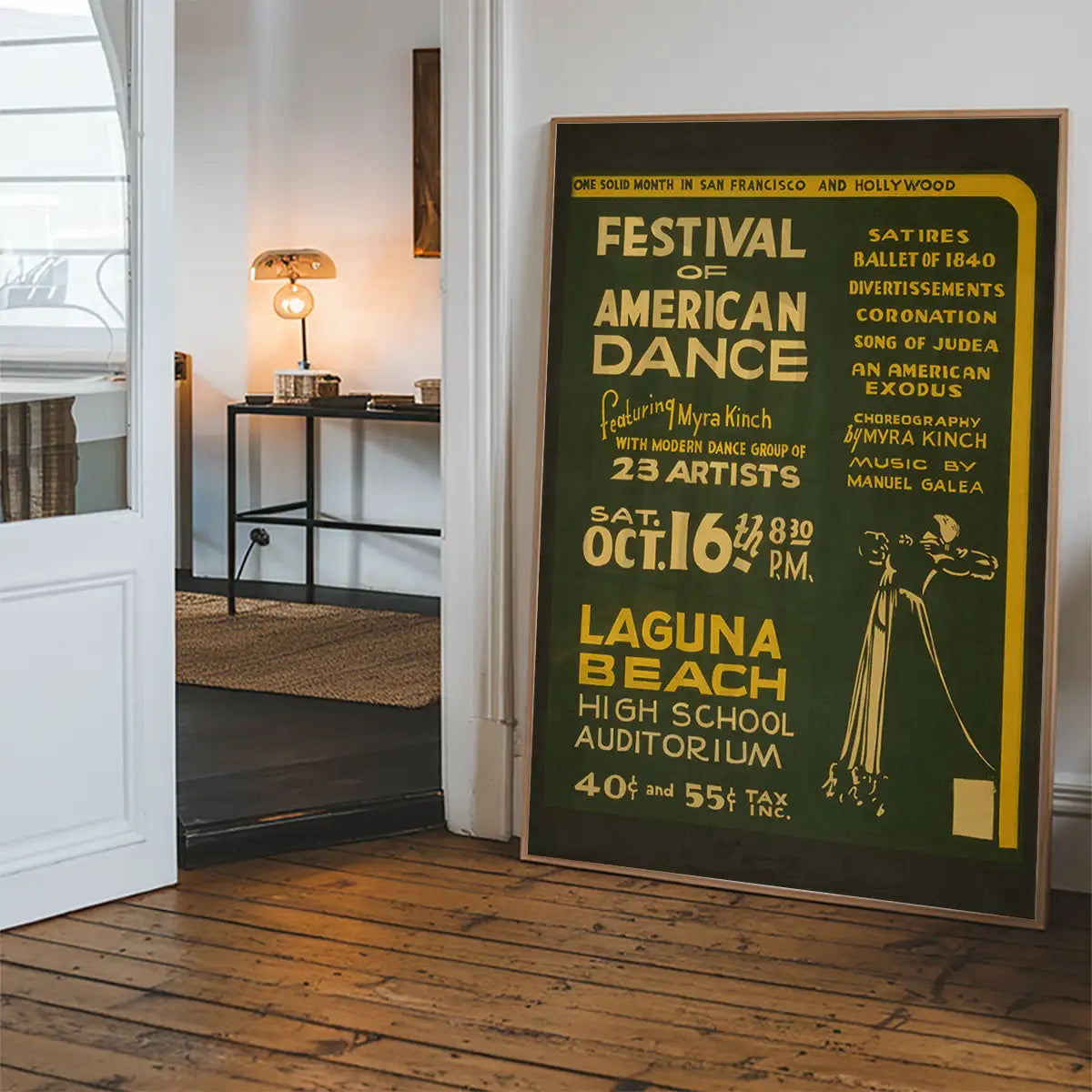 Vintage Festival of American Dance Laguna Beach Poster