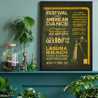 Vintage Festival of American Dance Laguna Beach Poster