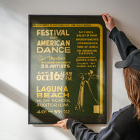 Vintage Festival of American Dance Laguna Beach Poster