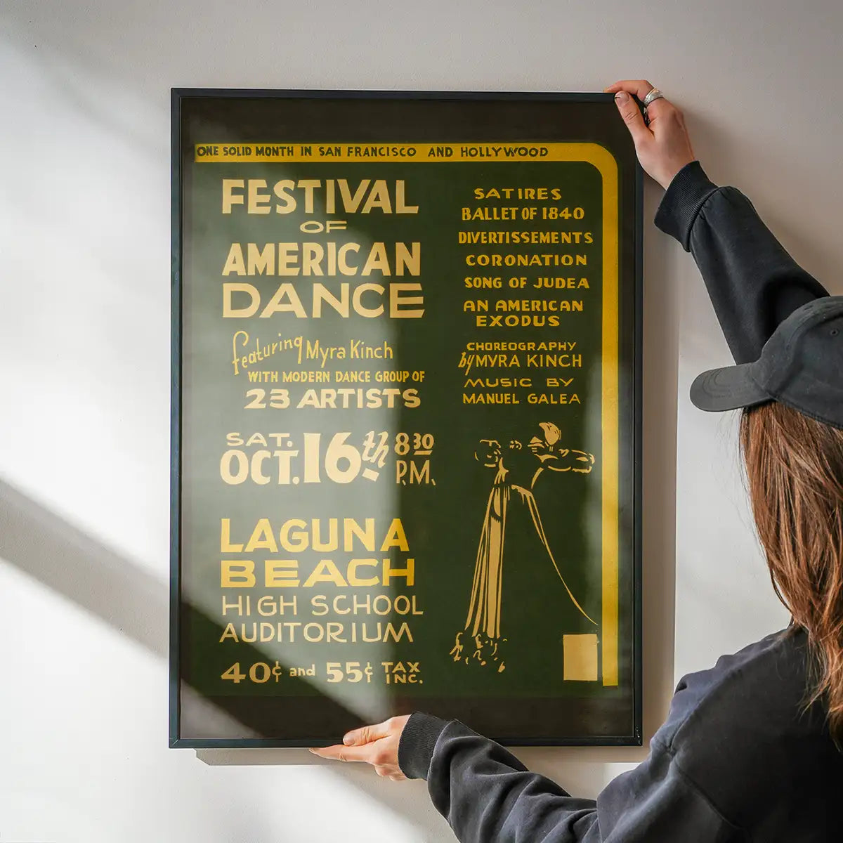 Vintage Festival of American Dance Laguna Beach Poster