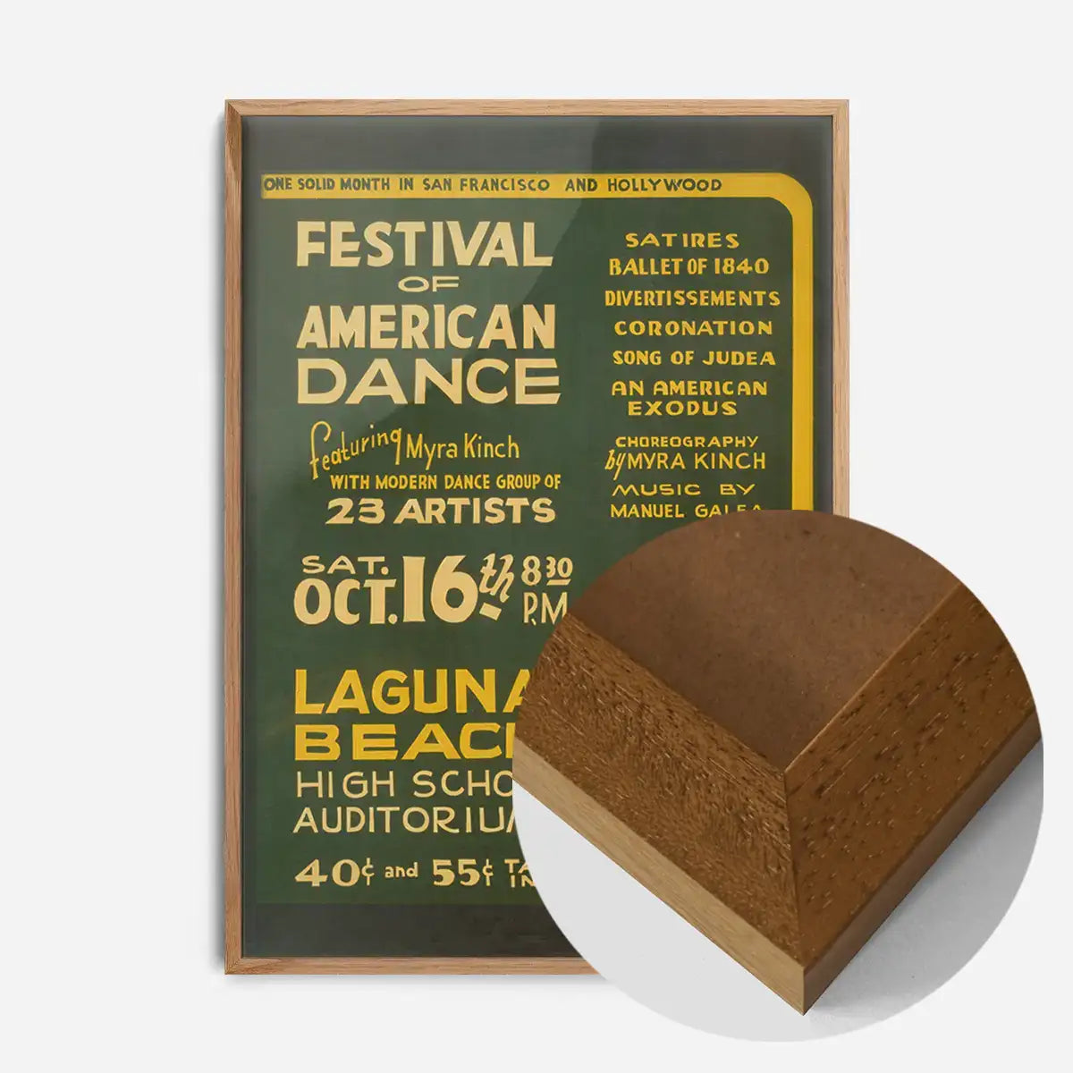 Vintage Festival of American Dance Laguna Beach Poster