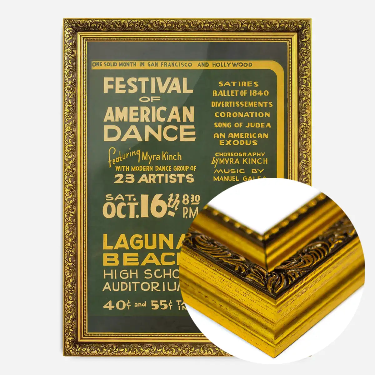 Vintage Festival of American Dance Laguna Beach Poster