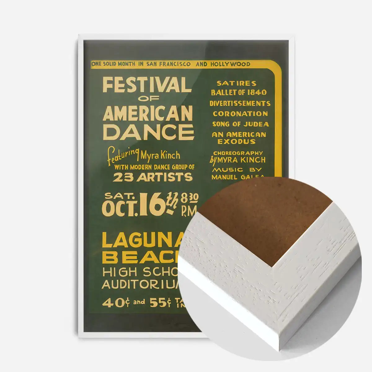 Vintage Festival of American Dance Laguna Beach Poster