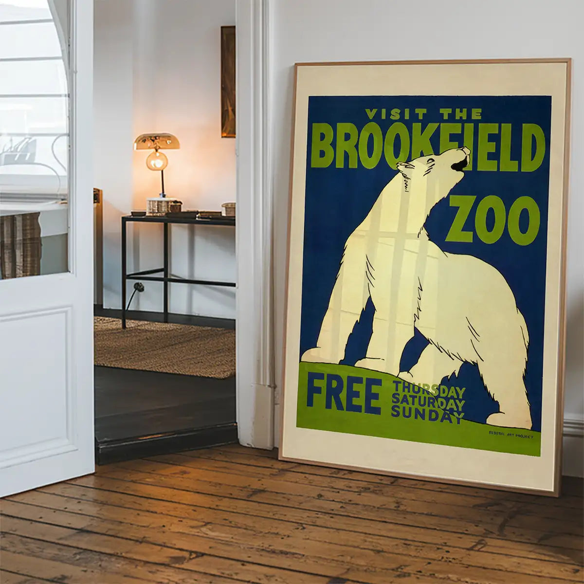 Brookfield Zoo Illinois Polar Bear Poster