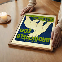 Brookfield Zoo Illinois Polar Bear Poster