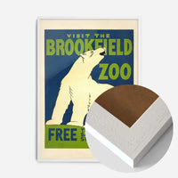 Brookfield Zoo Illinois Polar Bear Poster