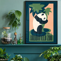 Brookfield Zoo Illinois Panda Poster
