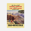 Grand Canyon National Parks Vintage Tourist Chicago Poster