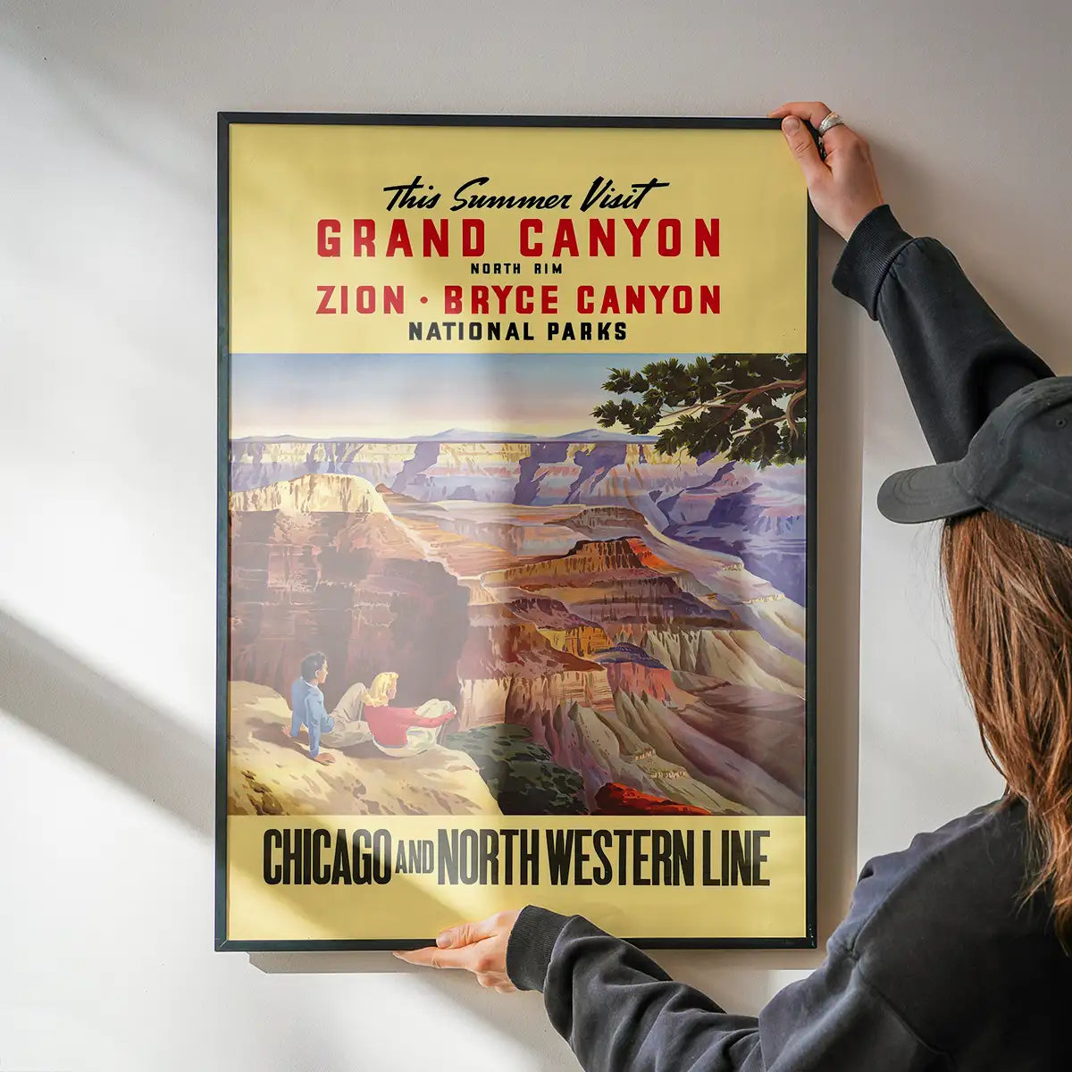 Grand Canyon National Parks Vintage Tourist Chicago Poster