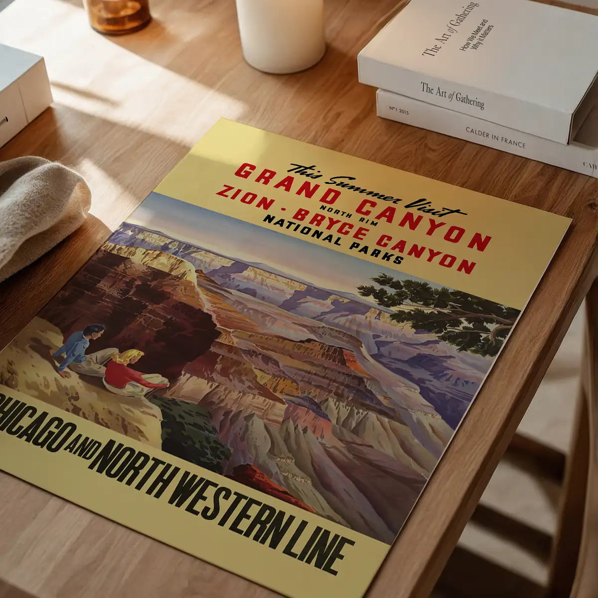 Grand Canyon National Parks Vintage Tourist Chicago Poster