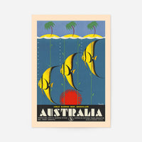 Great Barrier Reef Queensland Australia Fish Tourist Poster