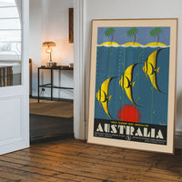 Great Barrier Reef Queensland Australia Fish Tourist Poster