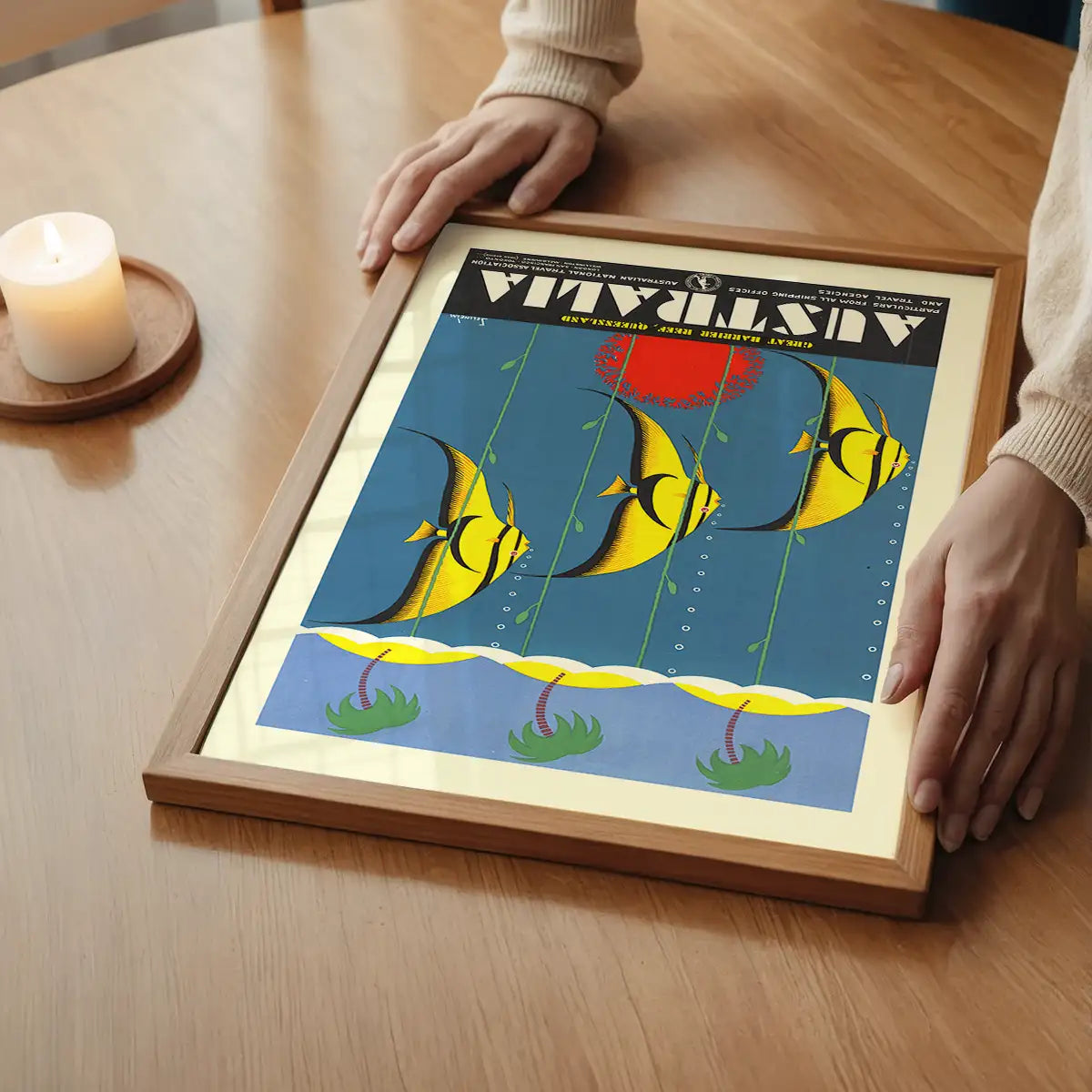 Great Barrier Reef Queensland Australia Fish Tourist Poster