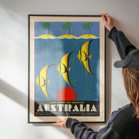 Great Barrier Reef Queensland Australia Fish Tourist Poster