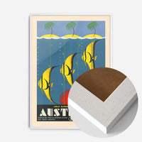 Great Barrier Reef Queensland Australia Fish Tourist Poster