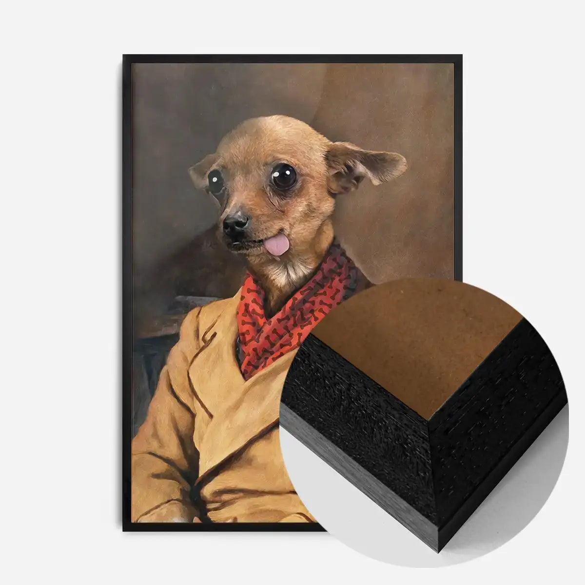 Chihuahua Tongue Portrait Print