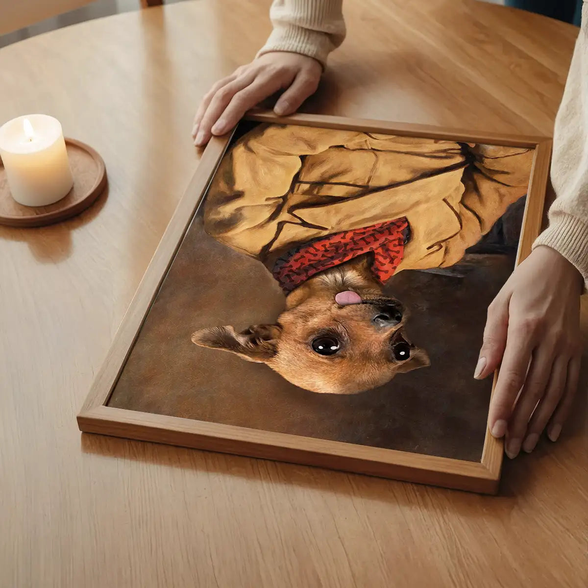 Chihuahua Tongue Portrait Print