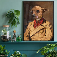 Chihuahua Tongue Portrait Print