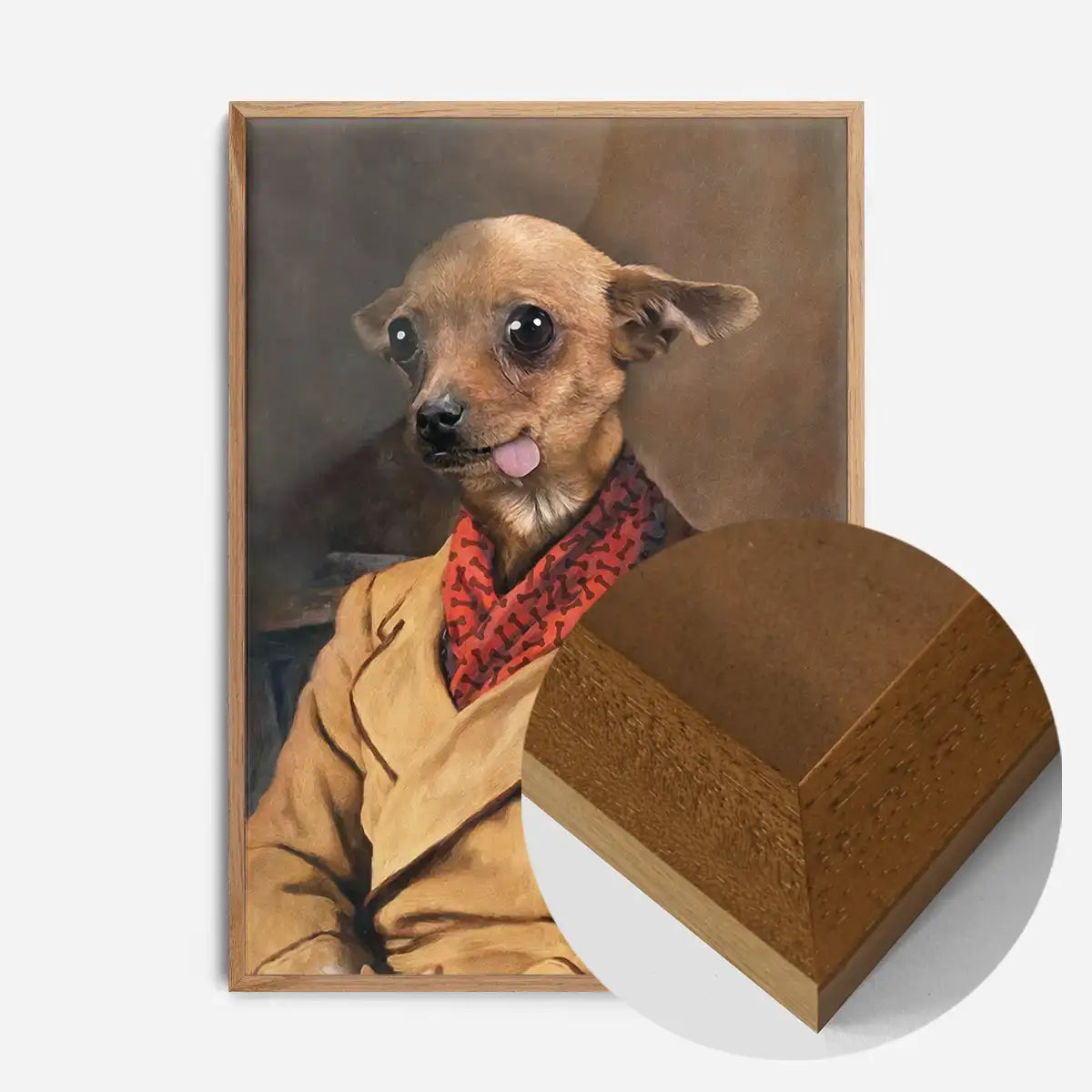 Chihuahua Tongue Portrait Print