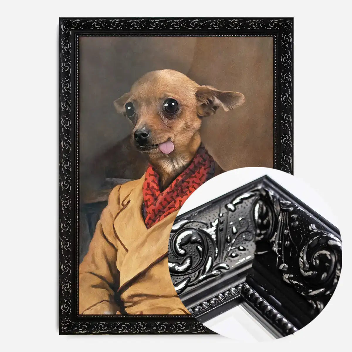 Chihuahua Tongue Portrait Print