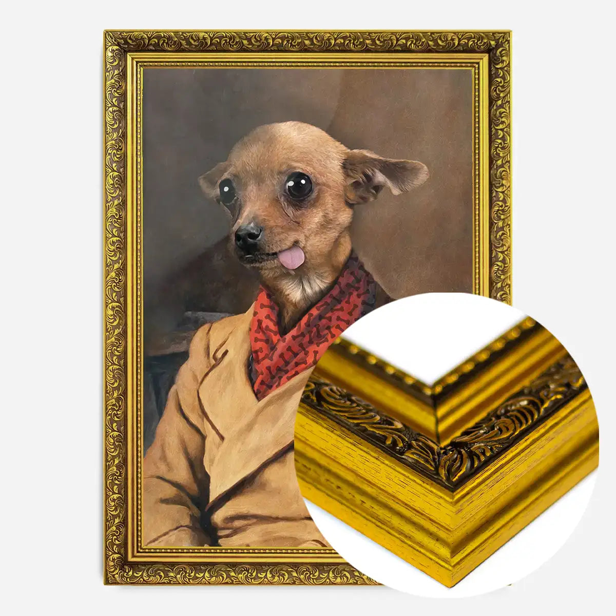 Chihuahua Tongue Portrait Print