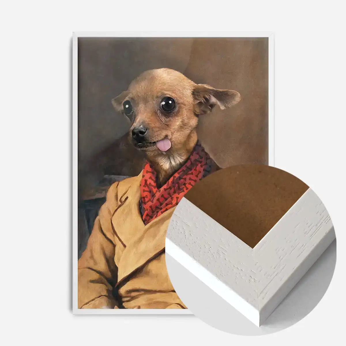 Chihuahua Tongue Portrait Print
