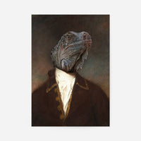 Iguana Portrait Print