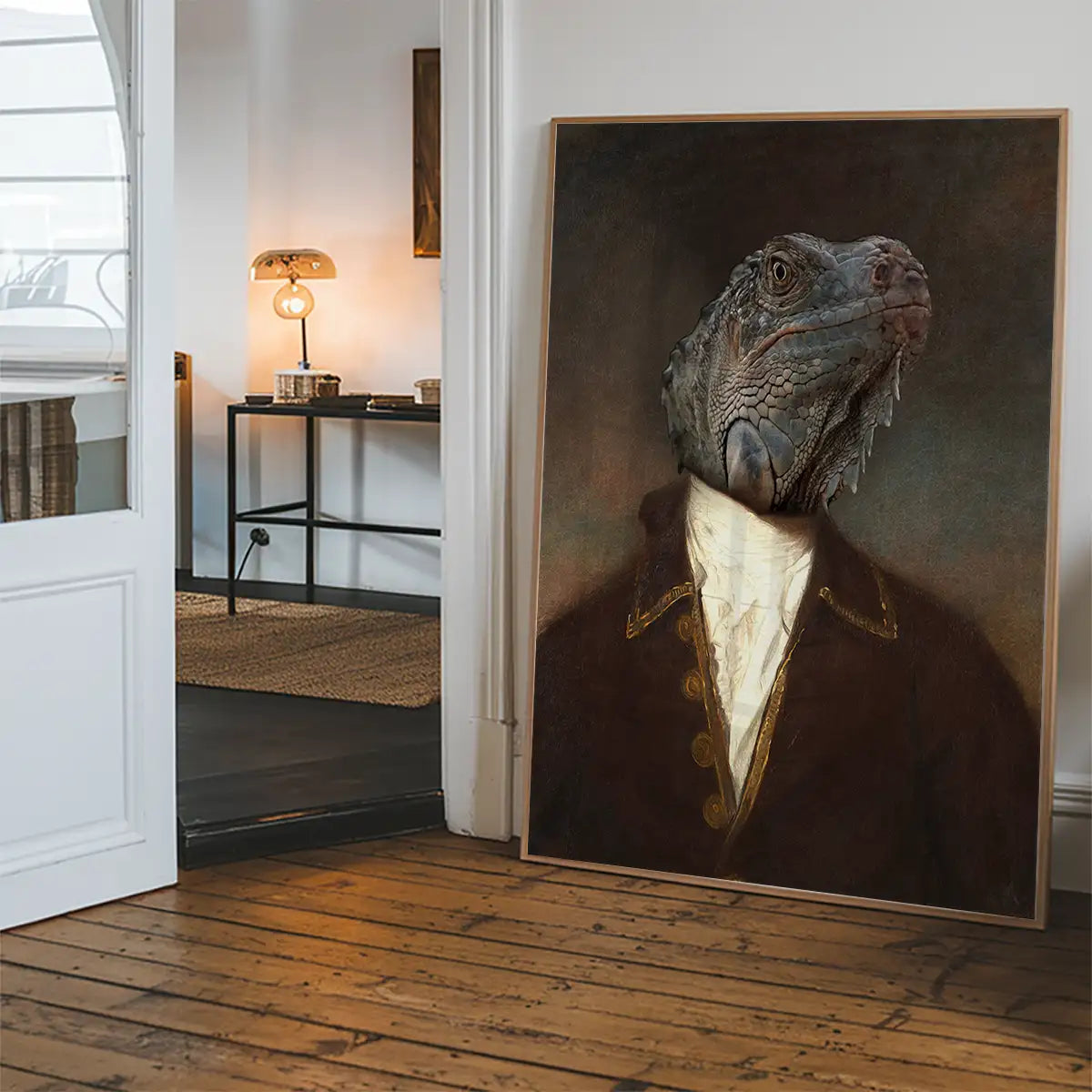 Iguana Portrait Print