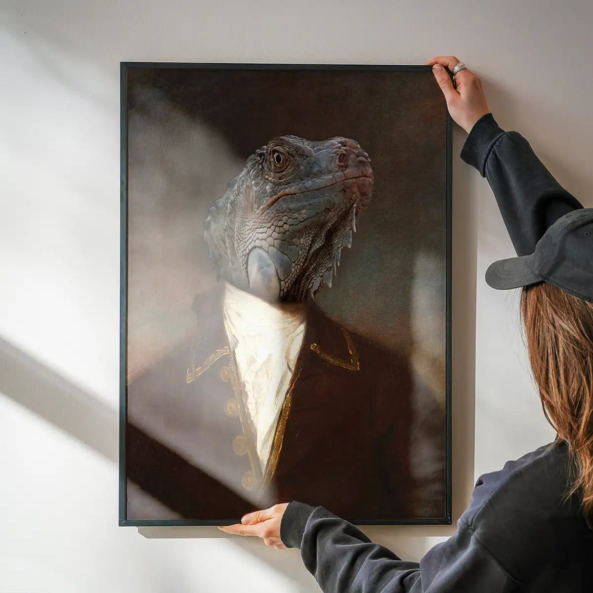 Iguana Portrait Print