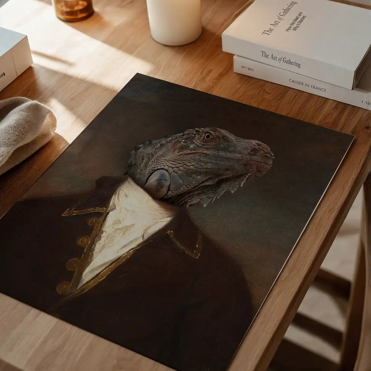 Iguana Portrait Print