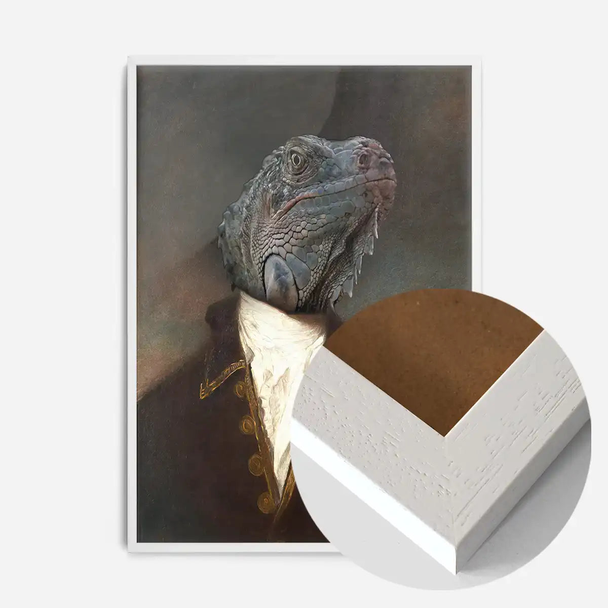 Iguana Portrait Print