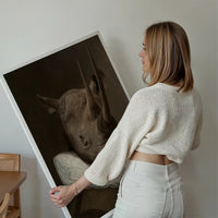 Rhino Victorian Neck Ruff Print