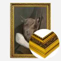 Rhino Victorian Neck Ruff Print