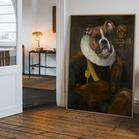 Boxer Dog Gentleman Portrait Print