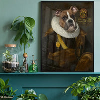 Boxer Dog Gentleman Portrait Print