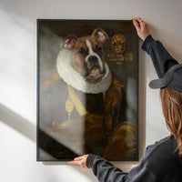 Boxer Dog Gentleman Portrait Print