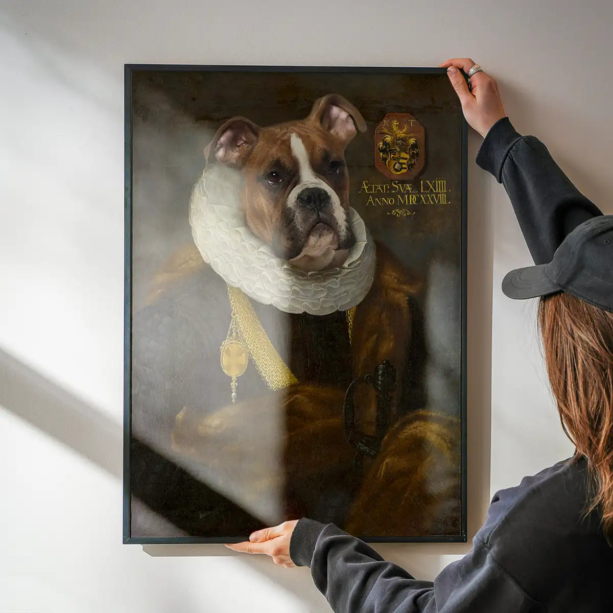 Boxer Dog Gentleman Portrait Print
