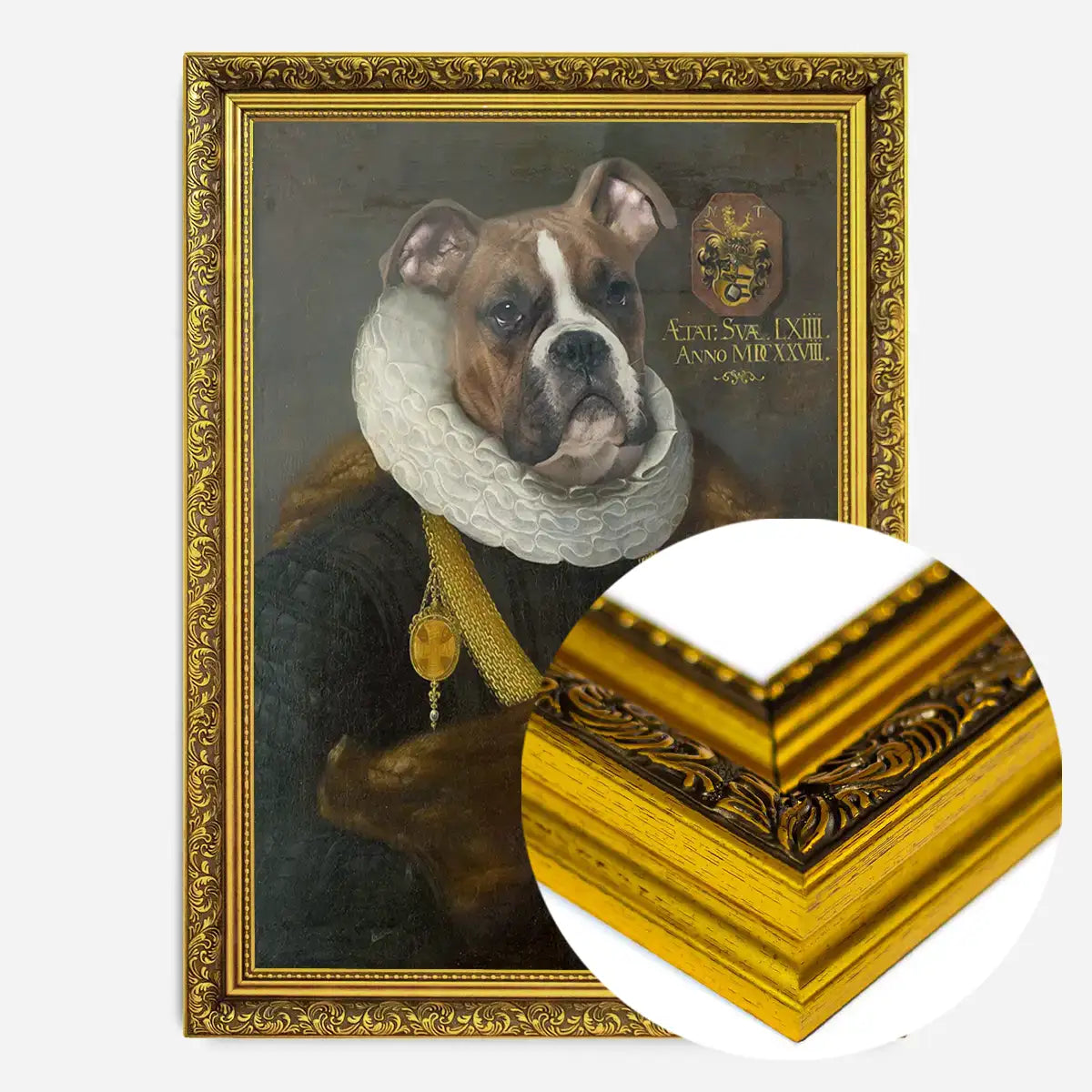 Boxer Dog Gentleman Portrait Print
