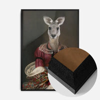 Kangaroo Lady Portrait Print