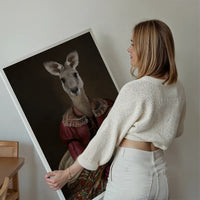 Kangaroo Lady Portrait Print