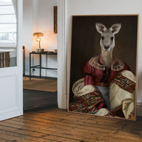 Kangaroo Lady Portrait Print