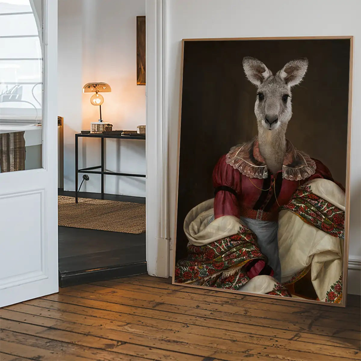 Kangaroo Lady Portrait Print