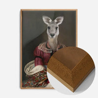 Kangaroo Lady Portrait Print