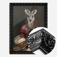 Kangaroo Lady Portrait Print