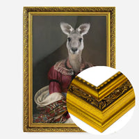 Kangaroo Lady Portrait Print