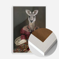 Kangaroo Lady Portrait Print