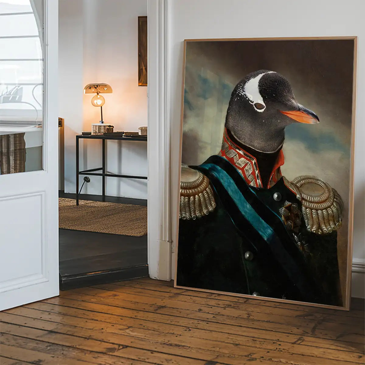 Penguin Military Portrait Print
