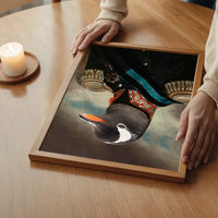 Penguin Military Portrait Print