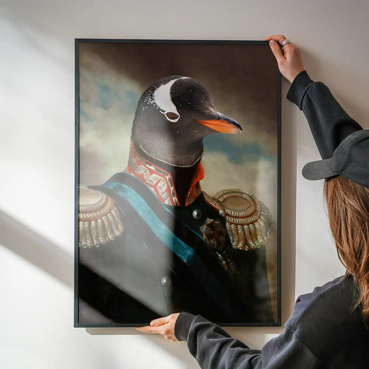 Penguin Military Portrait Print