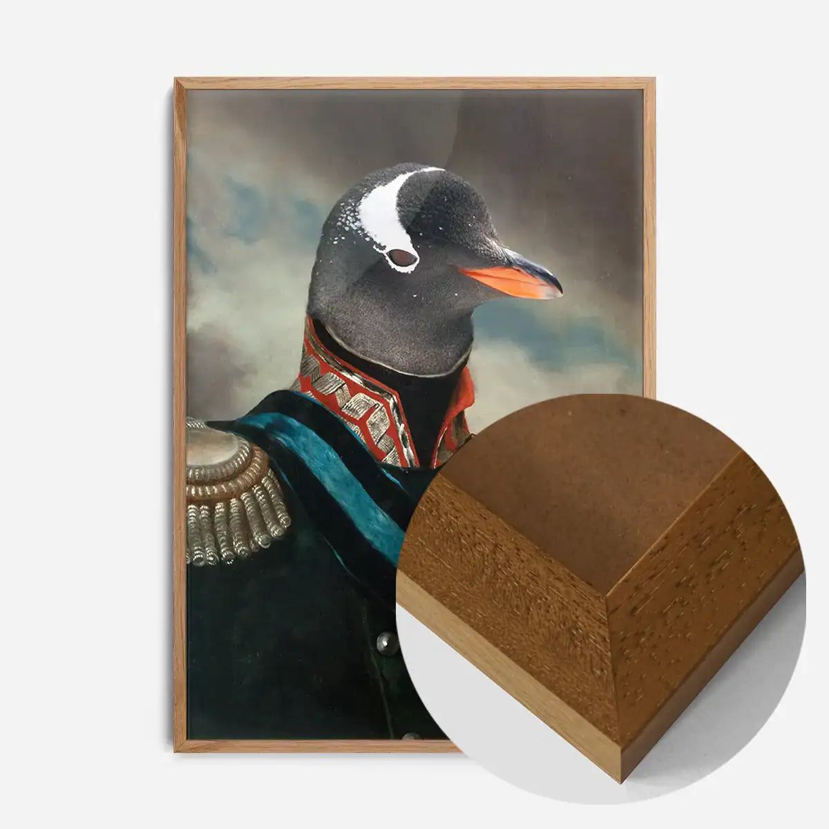 Penguin Military Portrait Print